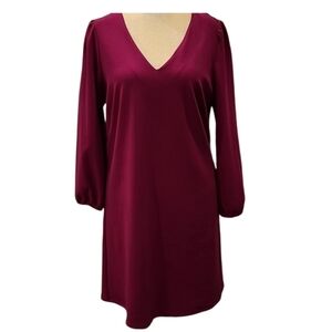 ALEXIA ADMOR Shift Dress, XL, Raspberry
